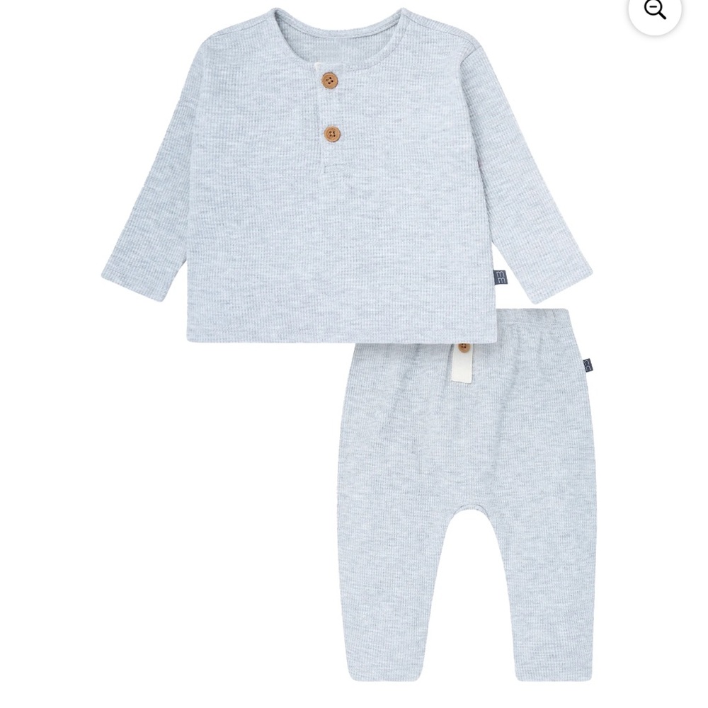 Modern Moments by Gerber Baby Boy Hacci Brushed Hacci Outfit Set, Size 12M (21)